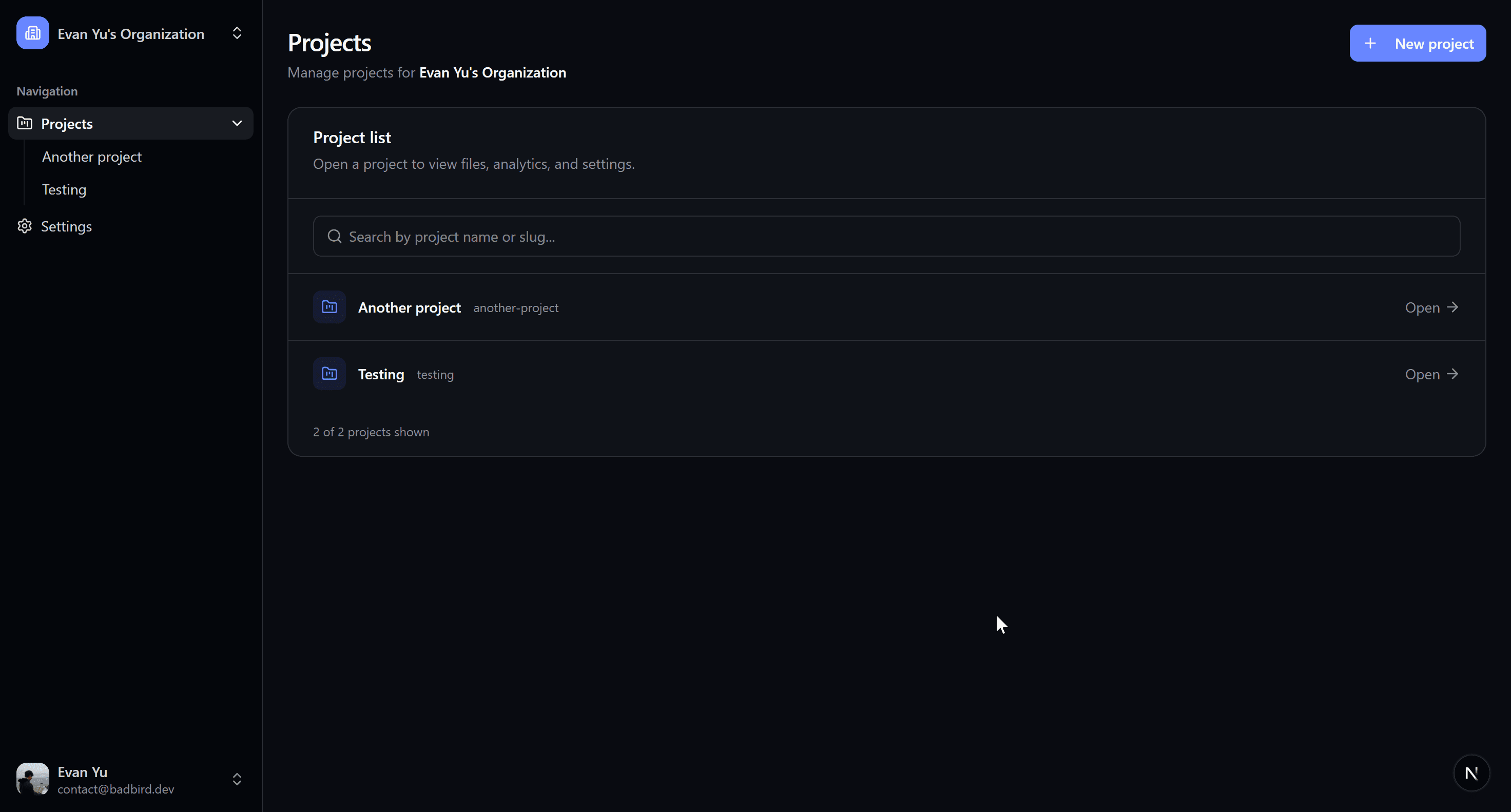 Project List